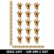 African Giraffe Head Temporary Tattoo Water Resistant Fake Body Art Set Collection (1 Sheet)